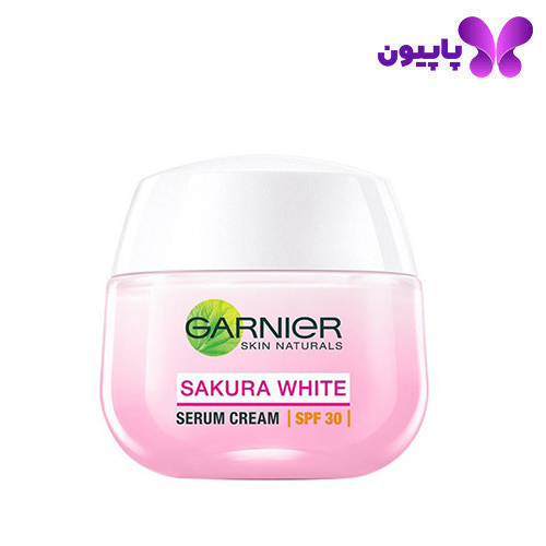 garnier sakura whitening serum cream spf 30