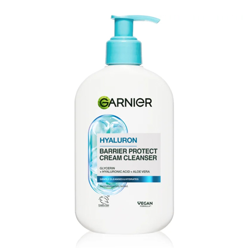 Garnier Skin Naturals Hyaluronic Aloe creamy face wash 250 ml شوینده کرمی آبرسان هیالورونیک اسید گارنیر ۲۵۰ میل - Image 1