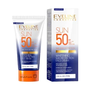 کرم ضد آفتاب بی رنگ روشن کننده با SPF50 اولاین 50 میل