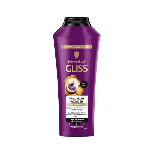 Gliss Şampuan Full Hair Wonder 400ml شامپو ضد ريزش و تقويت كننده موهاي ضعيف full hair wonder گليس 400 ميل - Image 1