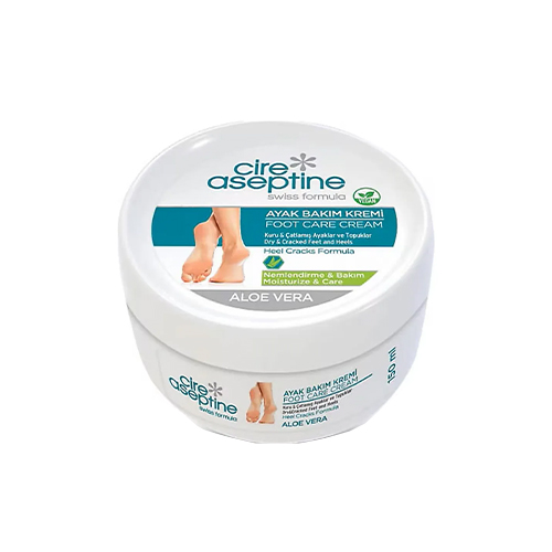 Aspetin Aloe Vera Cracked Foot Cream in a Bowl كرم ترك پا آلوئه ورا كاسه اي آسپتين 150 ميل - Image 1