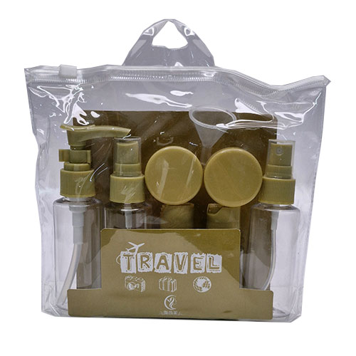 travel set 9 piece olive ست مسافرتی 9 تکه زیتونی کد 0338 - Image 1