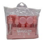 ست مسافرتی 9 تکه صورتی کد 0338