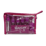 ست مسافرتی 9 تکه کیف دار سرخابی کد 0338