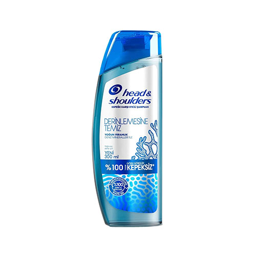 Head & Shoulders Derinlemesine Temiz Saç Derisi Detoksu Şampuan 300 ml شامپو ضد شوره شاداب كننده حاوی مواد معدنی دريايی هد اند شولدرز 300 ميل - Image 1