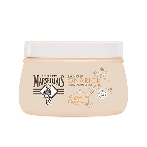marseilials-bakim-krem-onarici-shea-butter-aloe-balmumu کره بدن پوست خشک و ترک خورده مارسی - Image 1