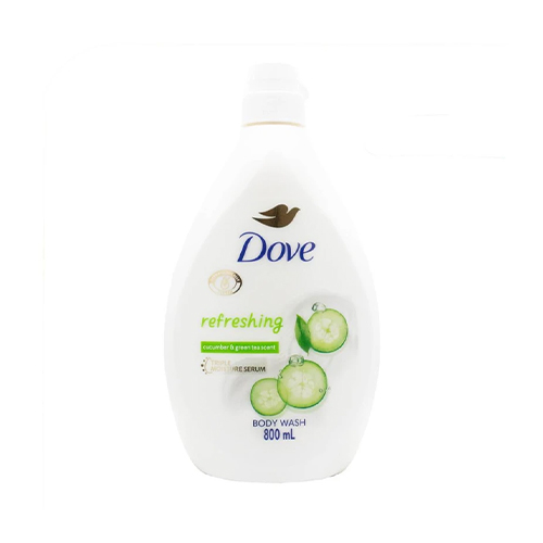 Dove Refreshing Cucumber & Green Tea Scent Body Wash 800Ml شامپو بدن شاداب كننده خيار و چای سبز refreshing پمپی داو 800 ميل - Image 1