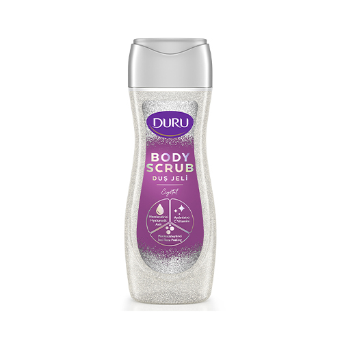 Duru Body Scrub Duş Jeli Crystal 450 Ml شامپو بدن شيمردار حاوی اسكراب Crystal دورو 450 ميل - Image 1