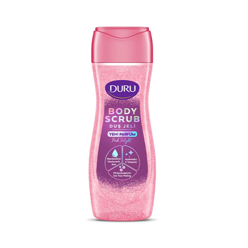 Duru Body Scrub Duş Jeli Pink Delight 450 Ml شامپو بدن شيمردار حاوی اسكراب Pink Delight دورو 450 ميل - Image 1