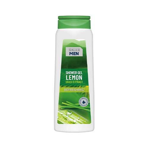 Gallus Men Lemon Grass Extract Shower Gel 500Ml شامپو بدن شاداب كننده مردانه علف ليمو گالوس 500 ميل - Image 1