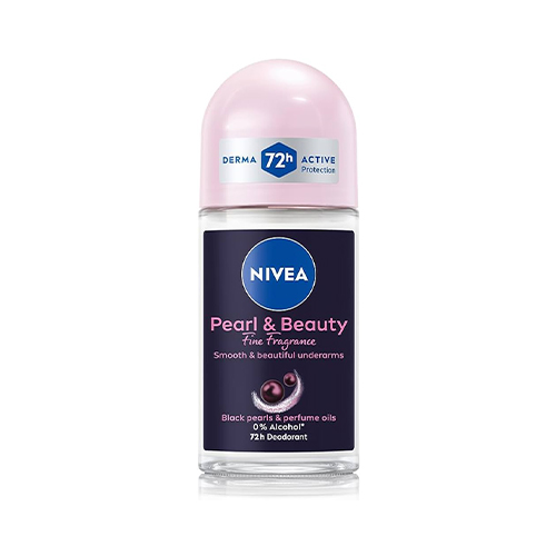 Nivea Pearl & Beauty Deo Roll On 50ml رول ضد تعريق زنانه 72 ساعته pearl & beauty نيوآ 50 ميل - Image 1