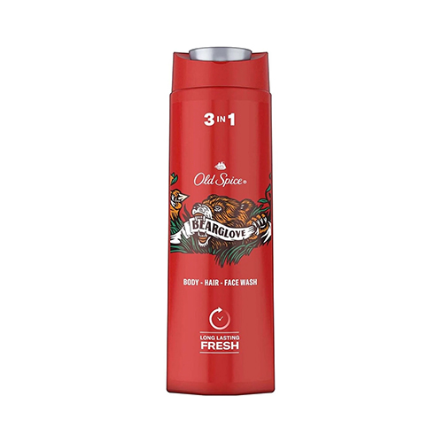 Old Spice Bearglove 3in1 Shampoo 400 ml شامپو سرو صورت و بدن BEARGLOVE اولد اسپايس 400 ميل - Image 1
