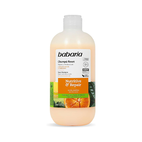 Babaria Reset Nutritive & Repair Shampoo 500ml شامپو ضد موخوره مغذی و ترميم كننده روغن پرتقال ، چيا و مارولا باباريا 500 ميل - Image 1