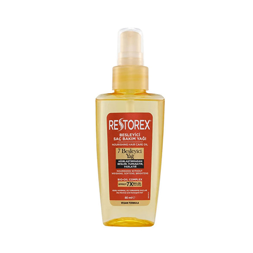 Restorex Besleyici Saç Bakım Yağı 80 ml روغن مغذی و نرم كننده مو 7 گياه رستوركس 80 ميل - Image 1
