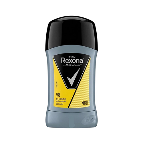 Rexona V8 Anti Perspirant Stick For Men 50Ml استيك ضد تعريق مردانه 48 ساعته V8 ركسونا 50 ميل - Image 1