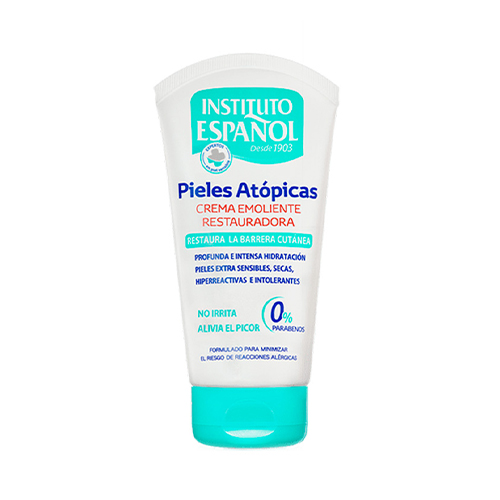 instituto español pieles atopicas crema emoliente restauradora 150ml امولسيون ضد خارش و ترميم كننده سد دفاعی پوست های بسيار حساس ، خشك Atopic Skin اسپانول 150 ميل - Image 1