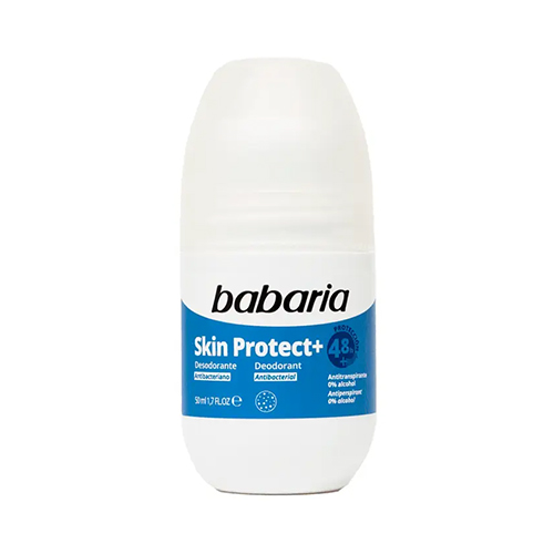 Babaria Skin Protect Deodorant Roll On 50ml دئودورانت رولی ضد تعريق فاقد الكل 48 ساعته skin protect+ باباريا 50 میل - Image 1