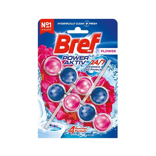 Bref Power Aktiv Duo Klozet Temizleyici Flower خوشبو كننده توالت فرنگی برف با رايحه گل 8 عددی - Image 1