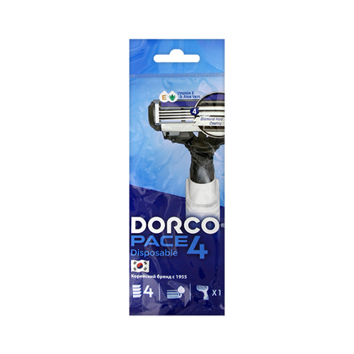DORCO PACE 4 PORTABLE 1PCS تيغ اصلاح 4 لبه دوركو - تصویر 1