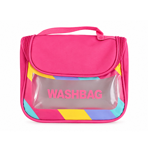 Large wash bag with colored trim red واش بگ بزرگ حاشیه رنگی - Image 1