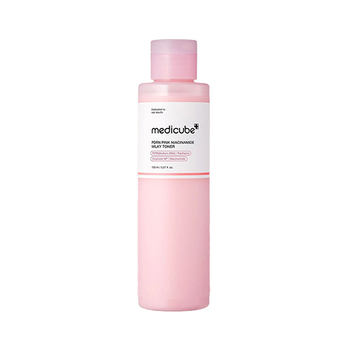 Medicube PDRN Pink Niacinamide Milky Toner 150Ml تونر شيری آبرسان PDRN نياسين آميد صورتی و سراميد مديكيوب 150 ميل - تصویر 1