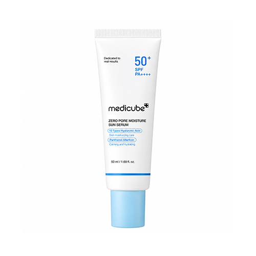 Medicube Zero Pore Moisture Sun Serum 50Ml سرم ضد آفتاب آبرسان و كوچك كننده منافذ ZERO PORE MOISTURE مديكيوب 50 ميل با SPF50+ - تصویر 1
