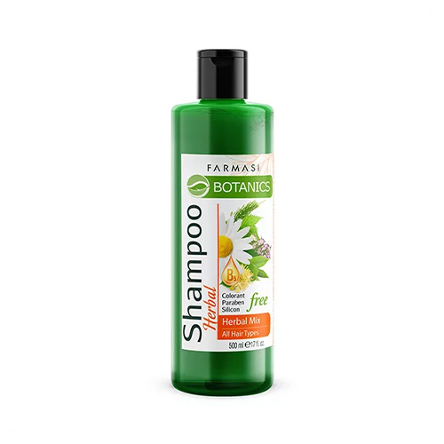 Farmasi Botanics Herbal Mix Shampoo 500ml شامپو گياهی فاقد سيليكون و كلرانت Herbal Mix فارماسی بوتانيكس 500 ميل - تصویر 1