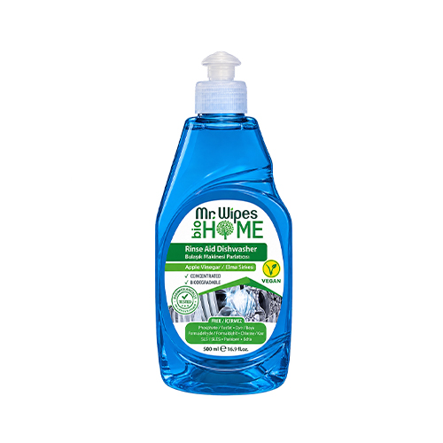 Farmasi MR WIPES RINSE AID DISHWASHER 300 ML مايع جلا دهنده ماشين ظرفشويی حاوی سركه سيب Mr.Wipes فارماسی 300 ميل - تصویر 1