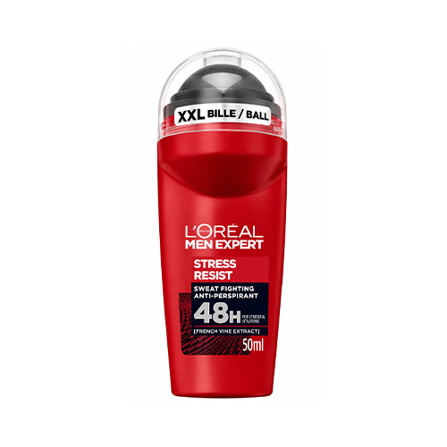 L'Oréal Paris Loreal Men Expert Roll on Stress Resist 50ml رول ضد تعريق 48 ساعته مردانه Stress Resist لورآل 50 ميل - تصویر 1