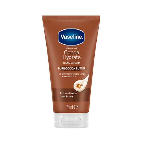 Vaseline Cocoa Hydrate Hand Cream 75ml كرم دست آبرسان حاوی كره كاكائو Cocoa Hydrate وازلين 75 ميل - تصویر 1